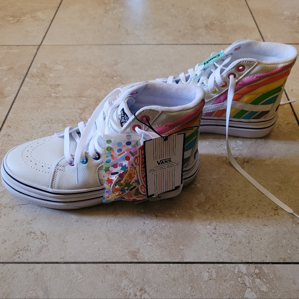 Vans Flour Shop rainbow shoes